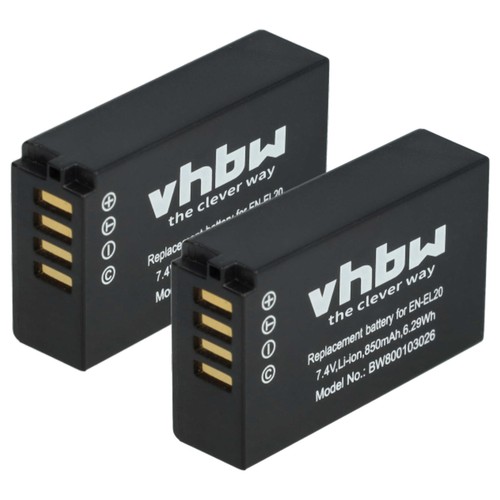 Batteria per nikon coolpix - 2x,
