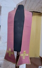 paramenti sacri antichi - Stola Rosa