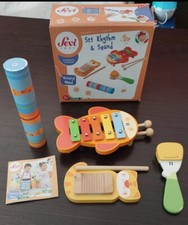 Set Di STRUMENTI MUSICALI IN LEGNO Naturale SEVI  