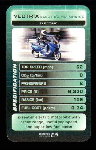 Info card eco vehicle - card,