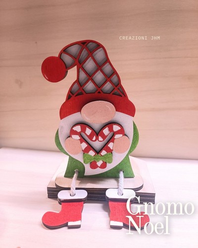 Gnomo legno segnaposto