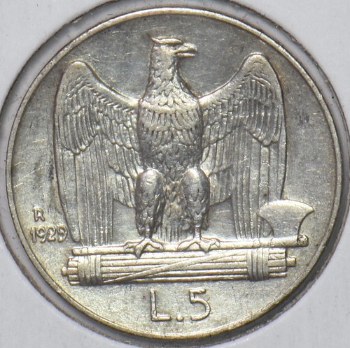 Italia 1929 lire aquila - italia, 5