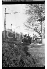 1924 VARESE La linea del tram per la Prima Cappella NEGATIVO FOTOGRAFICO
