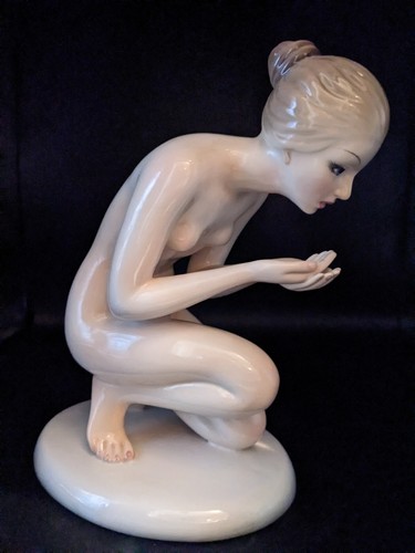 Grande statuina porcellana