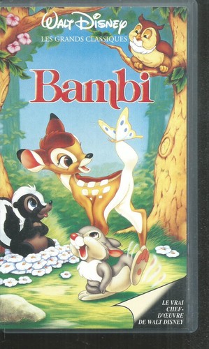 Bambi disney cassette vhs - ,