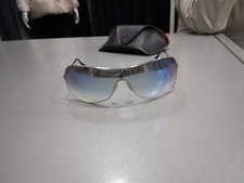 Ray-ban Rb3211 Large Mascherina Trasparente Celeste Montatura Argento Ottim M928