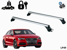 BARRE PORTATUTTO PORTAPACCHI TETTO PER AUDI A3 SEDAN (8V) 2012-2020 ALLUMINIO