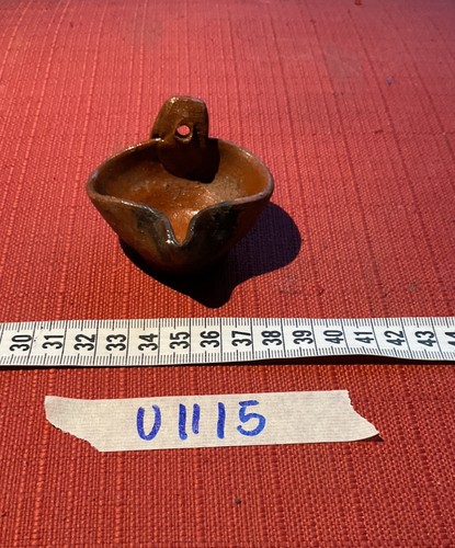 Lucerna terracotta smaltata - terracotta,
