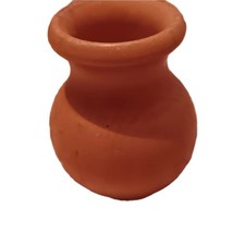 Piccolo vaso in legno tornito a mano 3 pollici