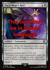 MTG BLACK MAGE's ROD EXC - SCETTRO DEL MAGO NERO 90 - FIN - MAGIC