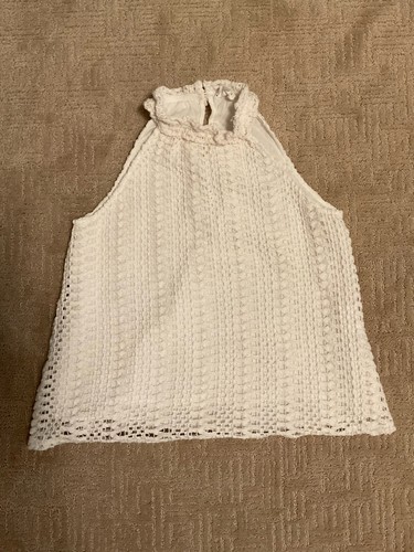 Sezane cream crochet knit - sezane,