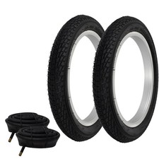 PNEUMATICI PRO+ 14" x 1,95" Nero P-1023 con TUBI RESISTENTI 33mm Valvola Schrader