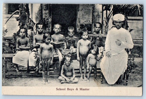 Cartolina india scuola - scuola, ragazzi