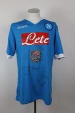 KAPPA NAPOLI  MAGLIA CALCIO UOMO XXXL SHIRT SOCCER AUTOGRAFI JERSEY KOULIBALY