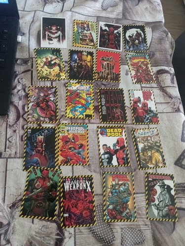 Set cards deadpool marvel - set,