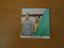  figurina CALCIATORI D'ORO enciclopedia il MONELLO-BRASILE-GILMAR e ZITO n.8