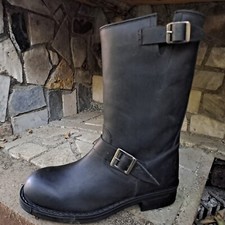 Stivali UOMO MOTO COWBOY WESTERN  BIKER  PELLE 39 40 41 42 43 44  -50%   unisex