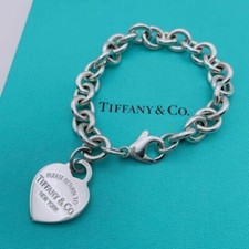 Bracciale Tiffany & Co.Return to Tiffany con ciondolo a cuore grande Sterling...