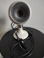 Lampada da tavolo con calamita magnete. Vintage, Design anni '60 - Bianco 