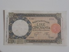 Banconota Lire 50 Lupetto