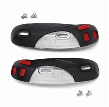 SIDI TOE SLIDERS - NERO/CROMO