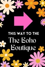 Boho Boutique Arrow 24x36 Aframe Sidewalk Sign Banner A-frame