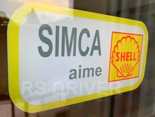 Adhésif sticker simca - sticker, shell