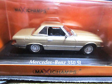 MERCEDES BENZ SL 350 350SL R107 Hardtop oro met 1974 Minichamps Maxichamps 1:43