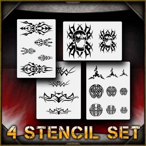 Set tribale aerografo stencil