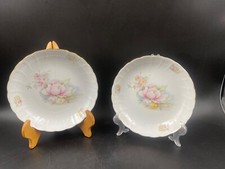 Piatto coppia macedonia dolci porcellana Winterling CA t Limoges peonia oro