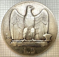 Lire 1926 bordo largo su - 5,