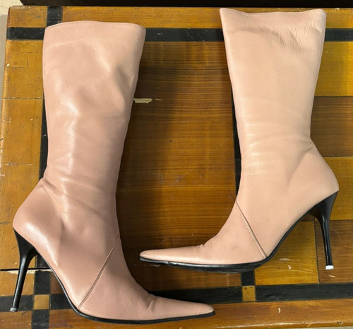 Stivali rosa chiaro - chiaro, tacco