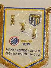 parma gagliardetto coppa uefa 94 95 parma odense ricamato unico