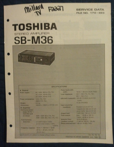 Amplificatore stereo toshiba - amplificatore,