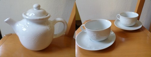 Tazze teiera mulino - tazze, bianco