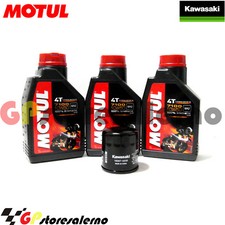 TAGLIANDO FILTRO OLIO ORIGINALE MOTUL 7100 10W50 KAWASAKI 800 W 2012