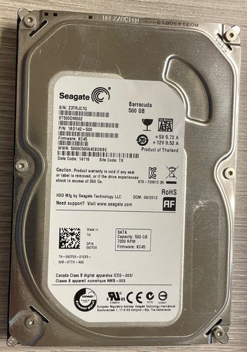Hard disk seagate 500gb sata - disk,