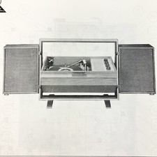 Giradischi Phonola 1968 4107 Schema Manuale di Servizio Vintage Originale
