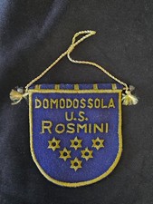 Mini Gagliardetto Pennant  Domodossola U.S. Rosmini in panno ricamato