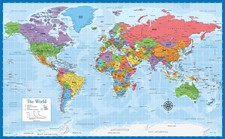 Poster mappa del mondo - poster,