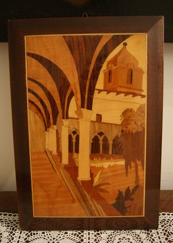 Quadro intarsiato con vari