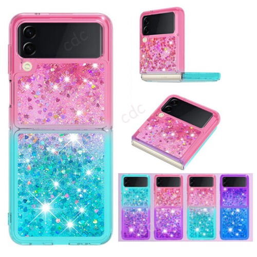 Custodia telefono gel glitter