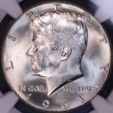 1969 D Kennedy Half Dollar NGC