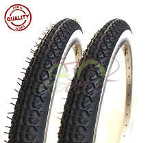 2 COPERTONI BIANCONERI 20 X 1.75 (44-406) BICICLETTA GRAZIELLA CITY BIKE BICI