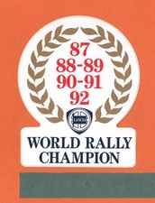 Adesivo Sticker Vintage Autocollant Aufkleber Auto Moto Tuning LANCIA RALLY