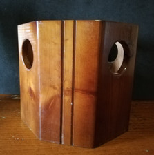 Sotto Vaso Porta vaso Fioriera portafiori vintage in legno pregiato