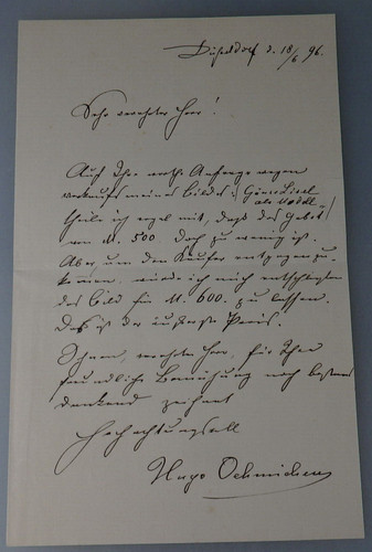 Autografo hugo oehmichen - autografo,