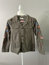 Giacca H&M ricamata verde