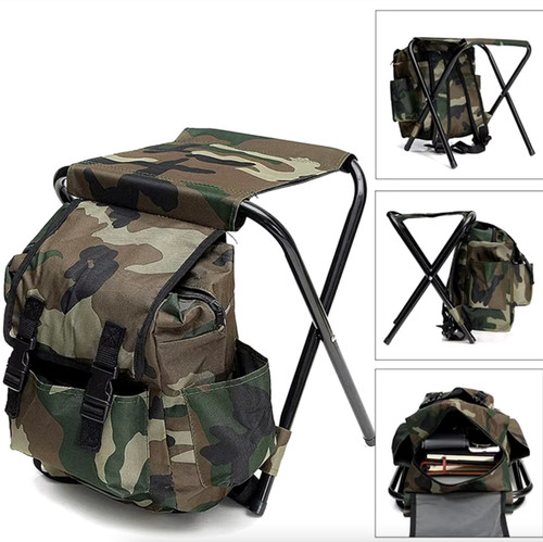 Sedia pieghevole con - , zaino