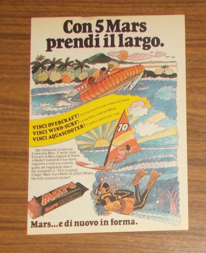 Rara pubblicità mars - rara,